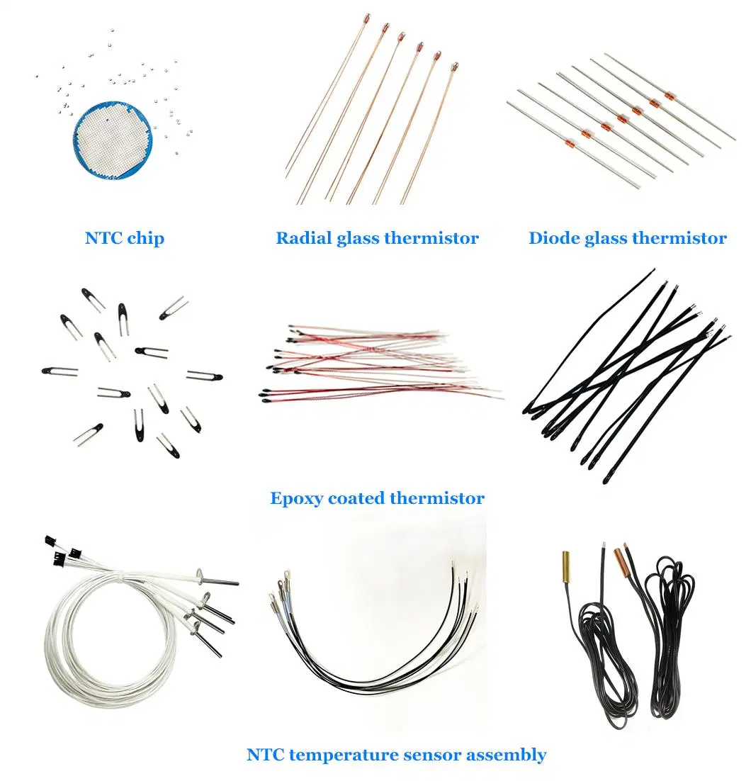 Mf57 Radial Glass Bead Ntc Thermistor 10K 100K for Temperature Sensor