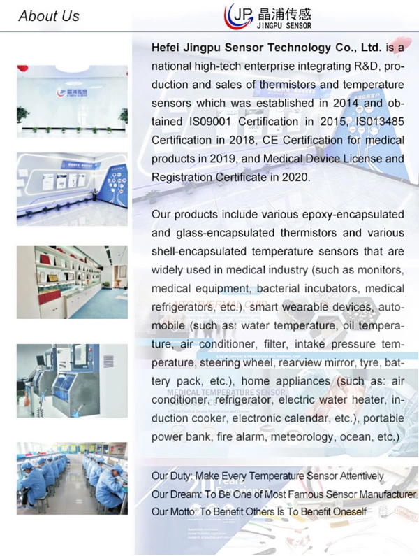 Mf5a Yellow Epoxy Bead Temp-Measurement Ntc Thermistor Series