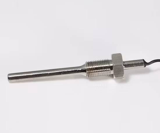 Flexibler kundenspezifischer 1/4 1/8 NPT-Gewindeschraubenmontage-NTC-PTC-Thermistor-Rtd-PT100-PT1000-Temperatursensor mit Edelstahl-Messing-Metallgehäuse
